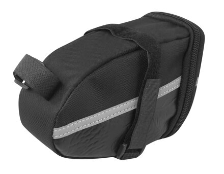 brašna pod sedlo FORCE MID suchý zip, černá